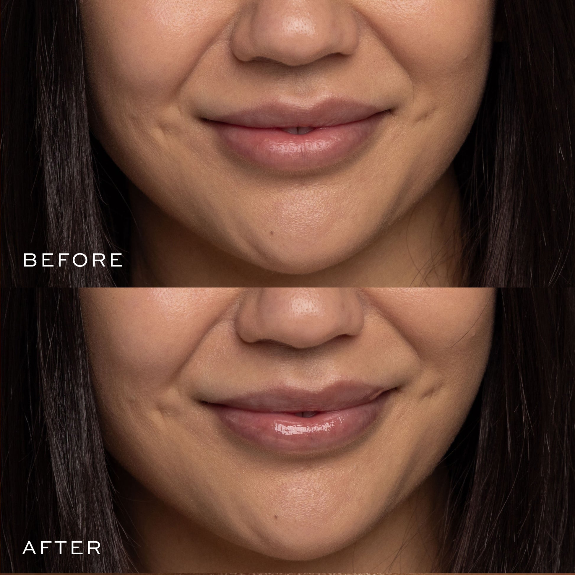 Lip Balm before & after