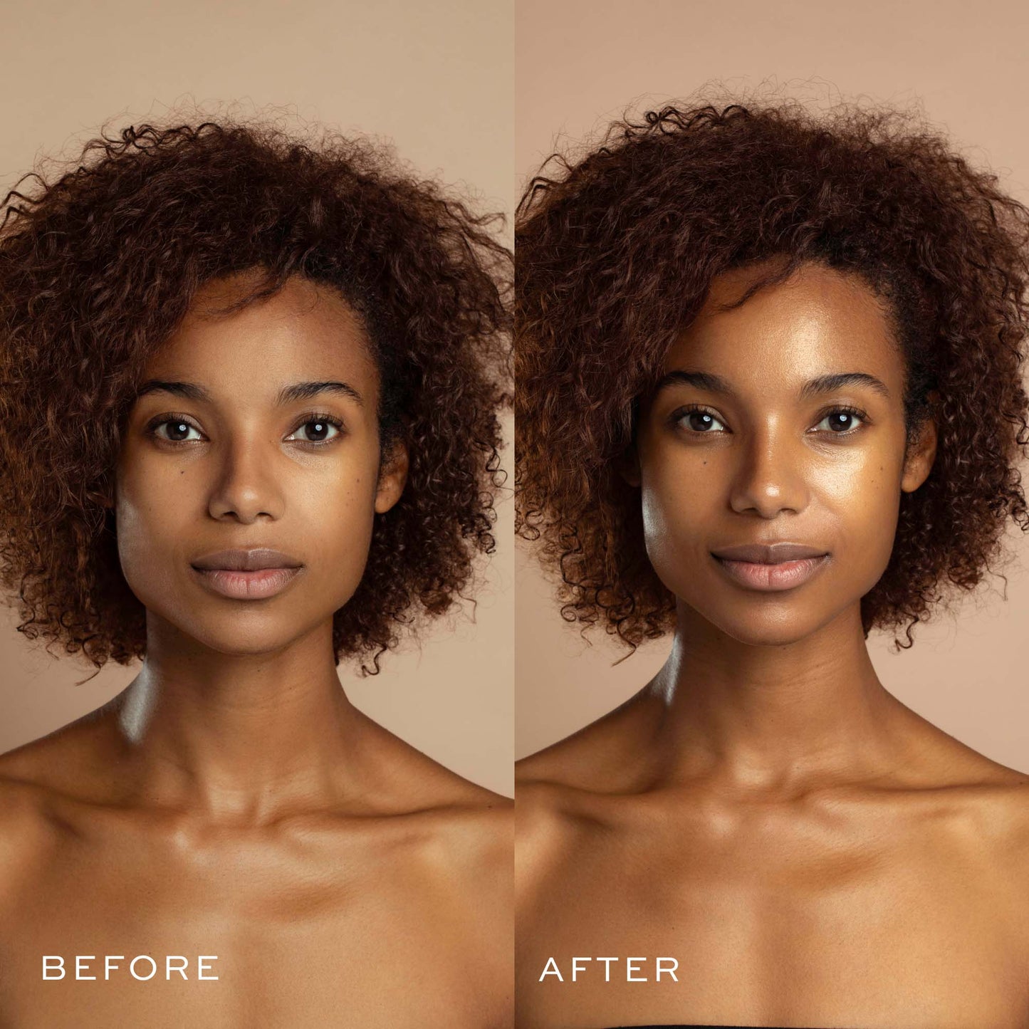 before and after of wonderscreen application